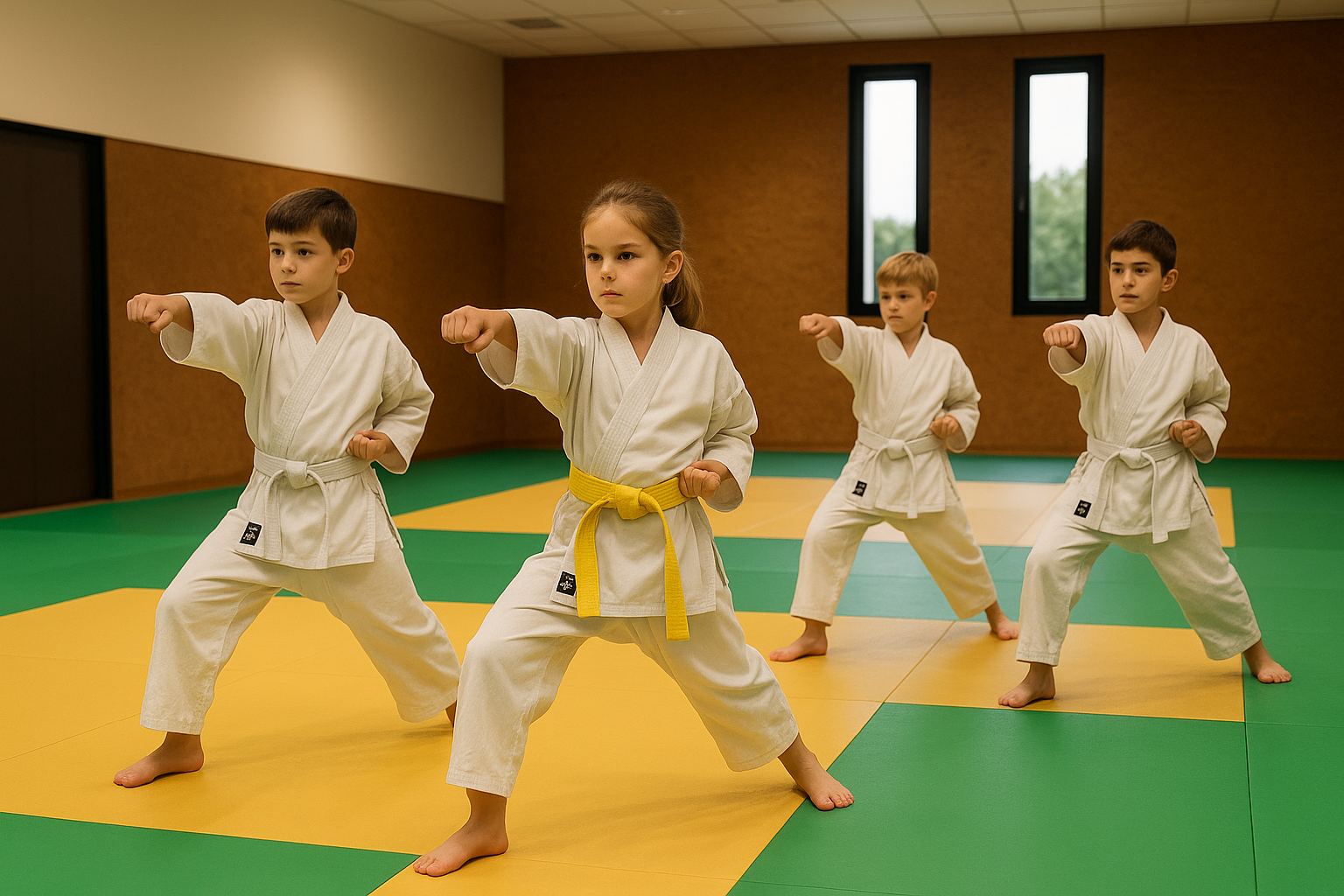 Cours de karaté pour enfants